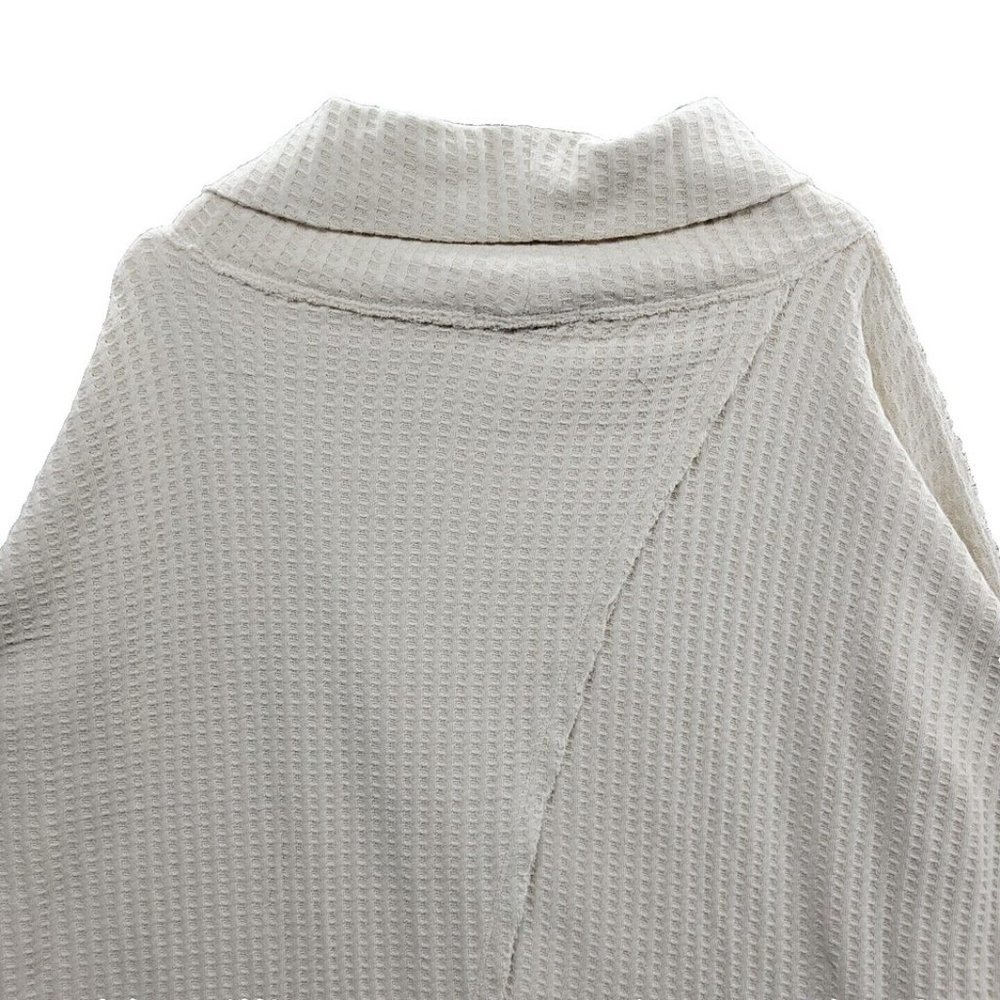 Free People NWT Juicy Long Sleeve Waffle Knit Thermal Stone Cold size Small S - Picture 4 of 4